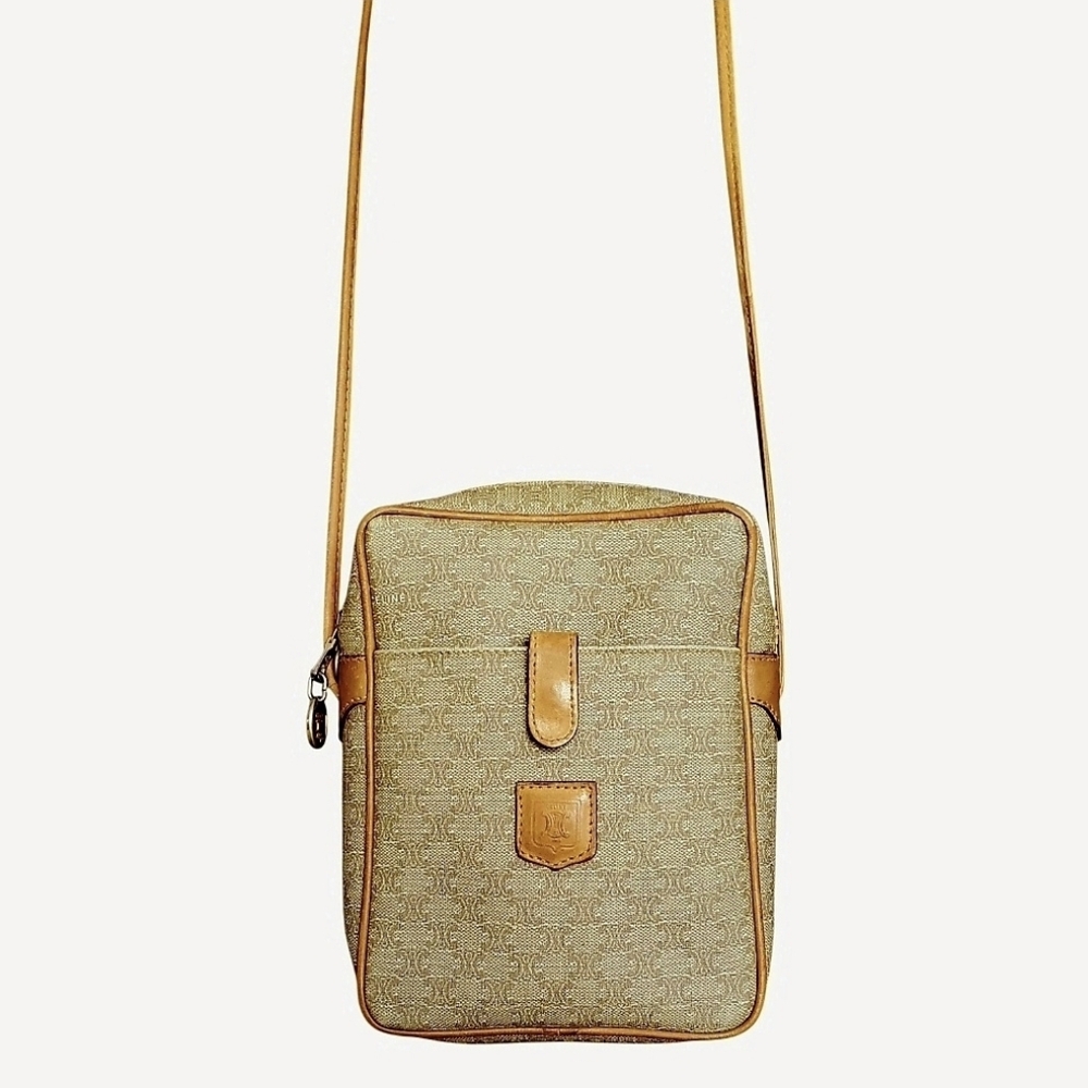 CELINE Triomphe Macadam Messenger Crossbody